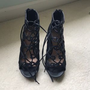 Lace up Lauren Conrad heels